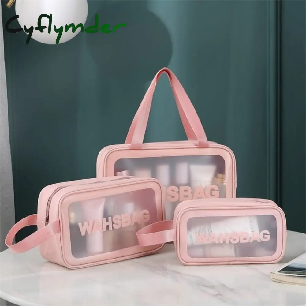 Makeup Bag Case Pvc Cosmetic Handbag Make Up Travel Small Zipper Organizer Box Bags Wholesale Wash