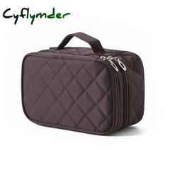 Makeup Bag Women Double-Layer Large-Capacity Travel Organizer Cosmetic Bags Waterproof Nylon Make