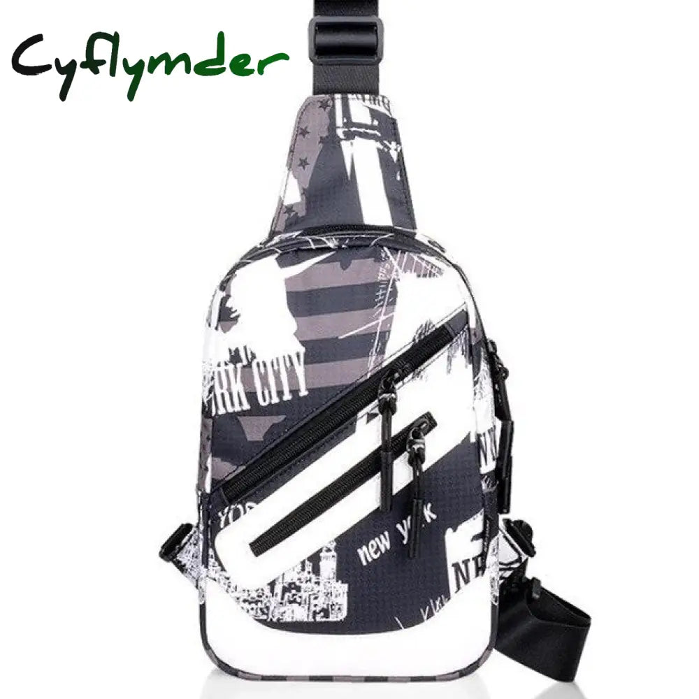 Male Usb Charging Shoulder Bag Crossbody Chest For Men Anti Theft Waist Pack Trip Messenger Bags