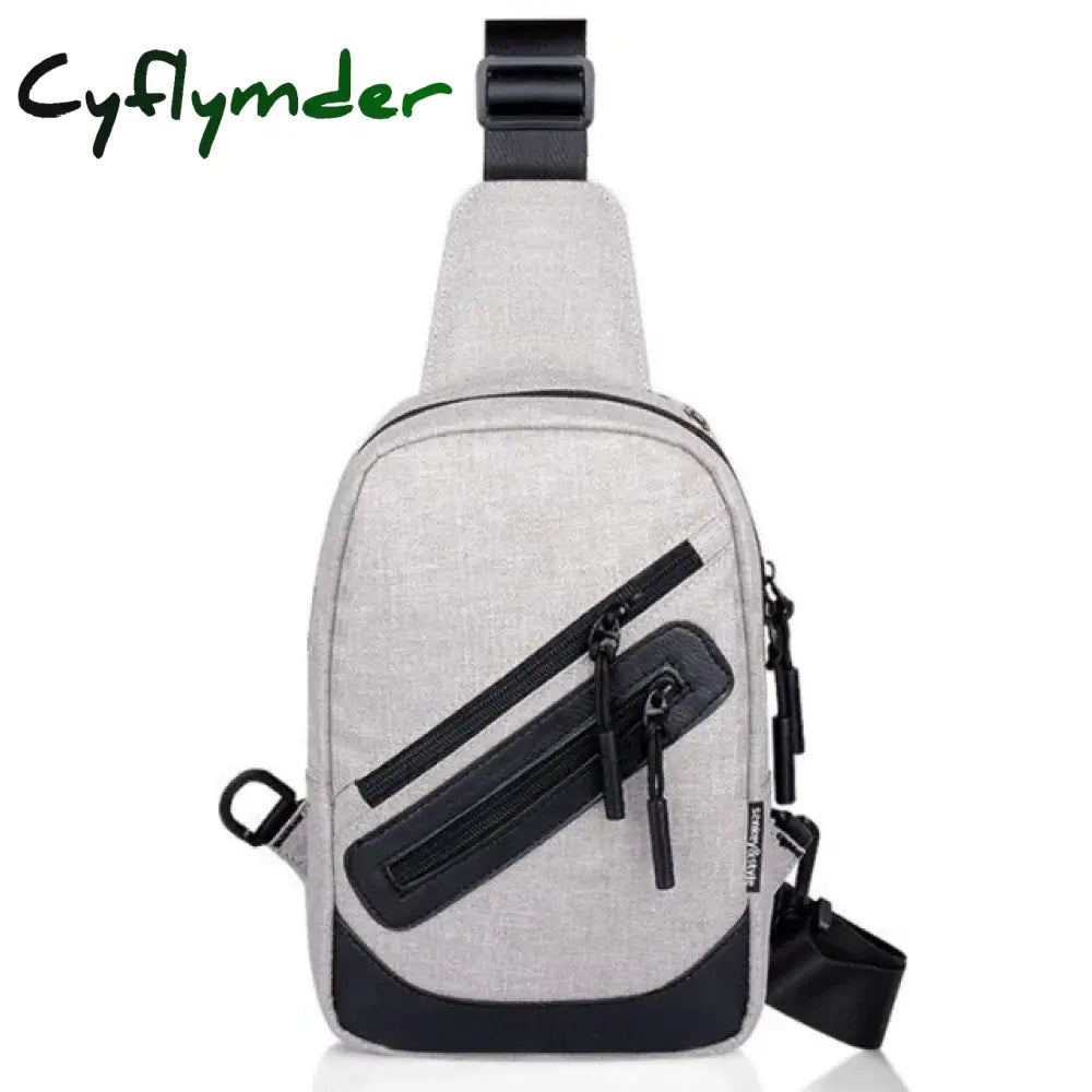 Male Usb Charging Shoulder Bag Crossbody Chest For Men Anti Theft Waist Pack Trip Messenger Bags