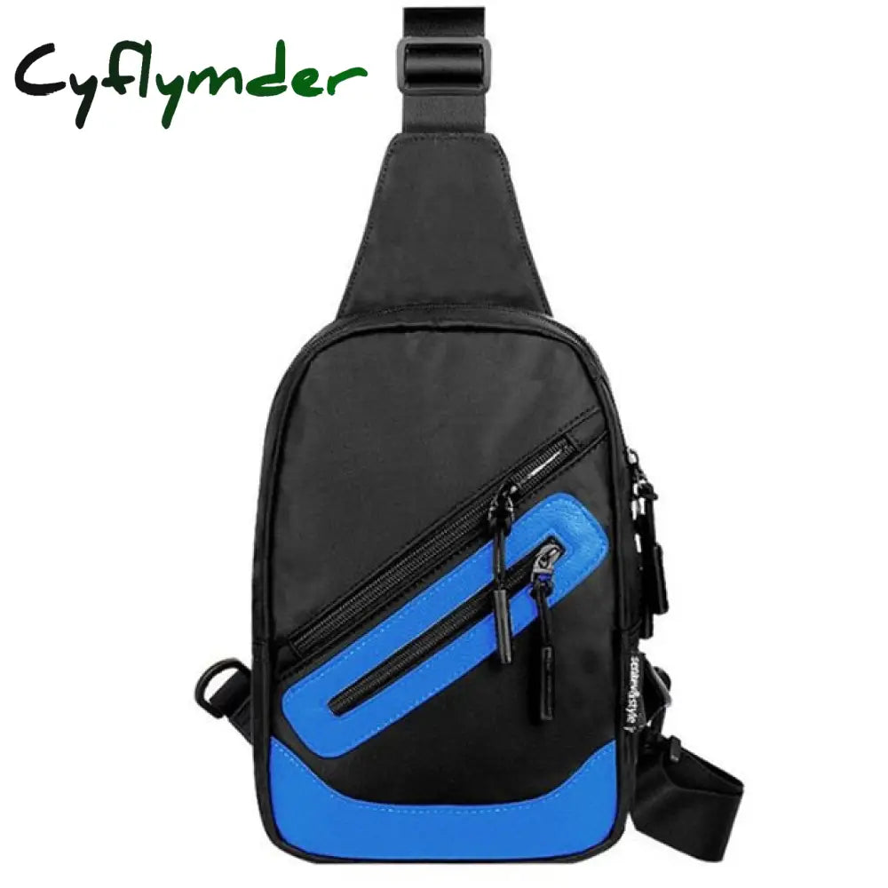 Male Usb Charging Shoulder Bag Crossbody Chest For Men Anti Theft Waist Pack Trip Messenger Bags