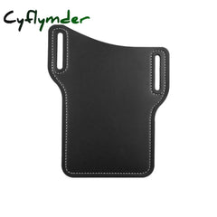 Men Cellphone Loop Holster Case Belt Waist Bag Props Leather Purse Phone Wallet Black