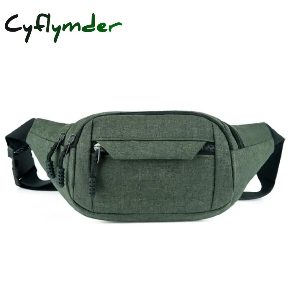 Men Waist Bag Pack Men’s Wallet Purse Casual Large Phone Belt Pouch Women Canvas Travel