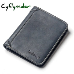 Men Wallet Leather Business Foldable Luxury Billfold Slim Hipster Cowhide Credit Card/Id Holders