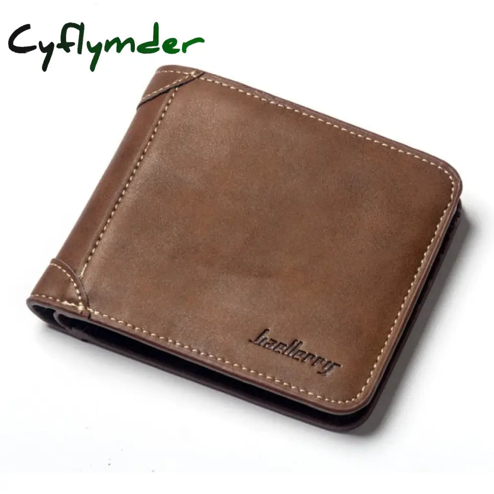 Men Wallet Leather Business Foldable Luxury Billfold Slim Hipster Cowhide Credit Card/Id Holders