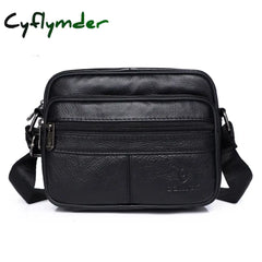 Men’s Genuine Leather Shoulder Bag Messenger Bags Fashion Flap Crossbody Handbag Male Ksk