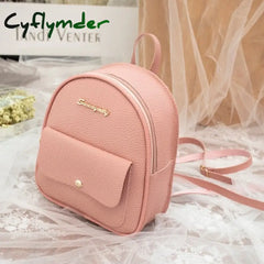 Mini Backpack Women Pu Leather Shoulder Bag For Teenage Girls Kids Multi-Function Small Bagpack