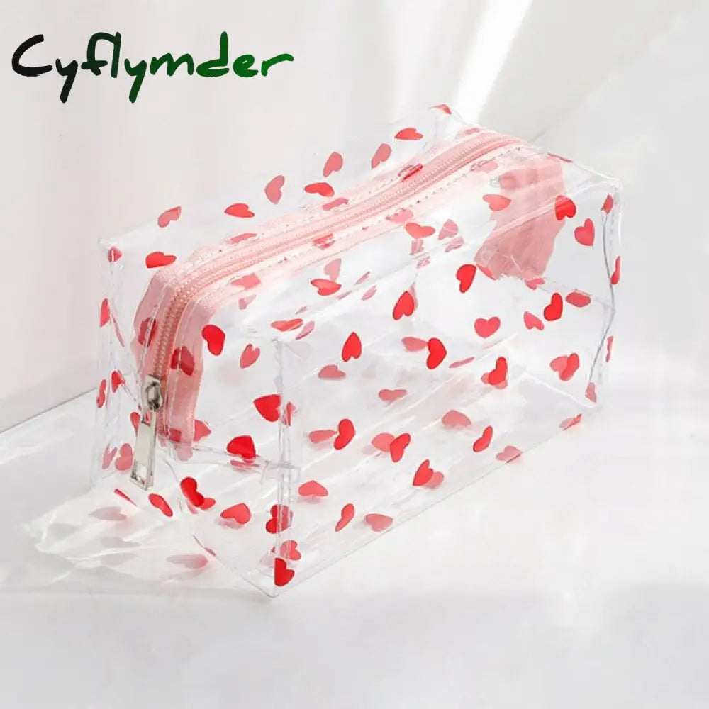 Multifunction Cosmetic Bags Cute Waterproof Transparent Storage Pouch Pvc Zipper Travel Makeup