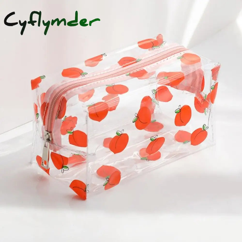 Multifunction Cosmetic Bags Cute Waterproof Transparent Storage Pouch Pvc Zipper Travel Makeup