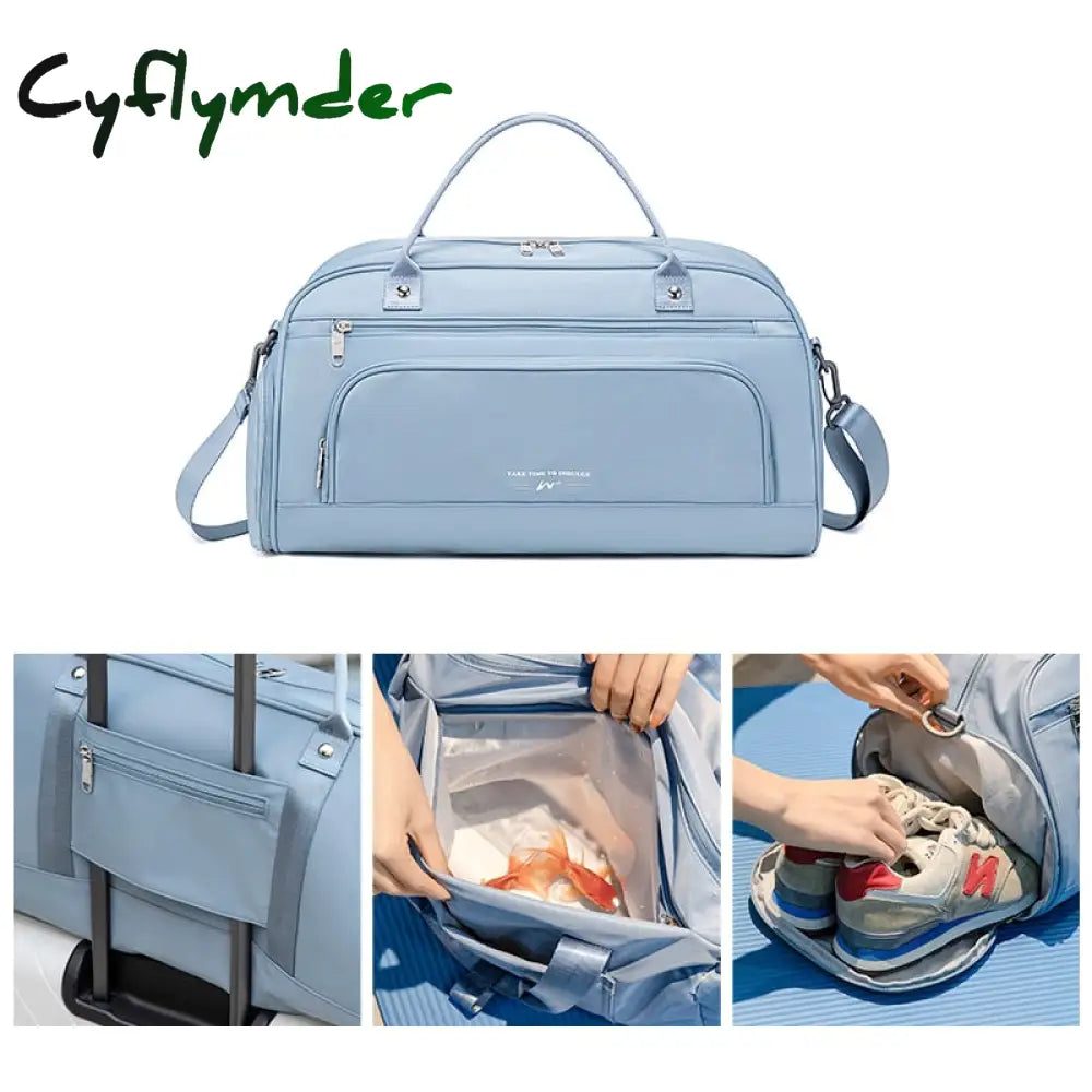 Multifunction Women Gym Bags For Fitness Training Outdoor Travel Sport Bag Dry Wet Separation