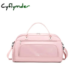 Multifunction Women Gym Bags For Fitness Training Outdoor Travel Sport Bag Dry Wet Separation Pink