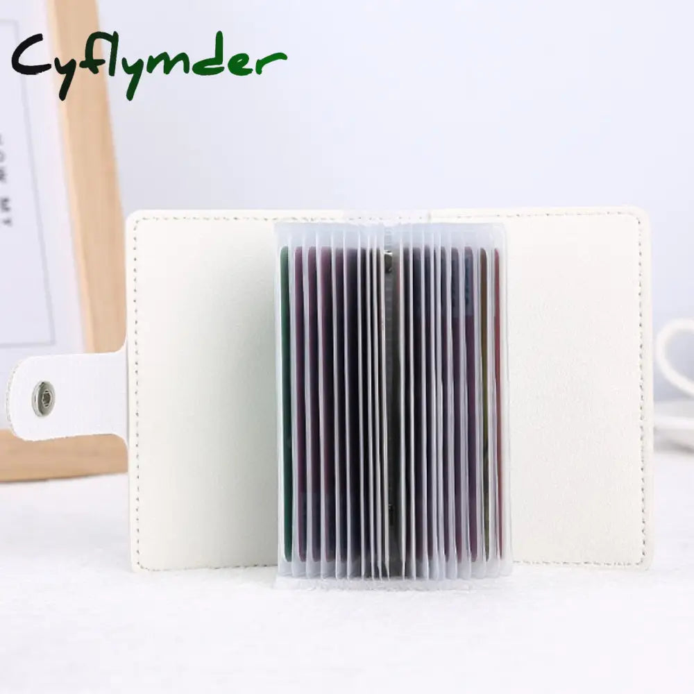 Multiple Card Slots Credit Bank Id Holder Bag Organizer Badge Business Bus Storage Case Money Bill