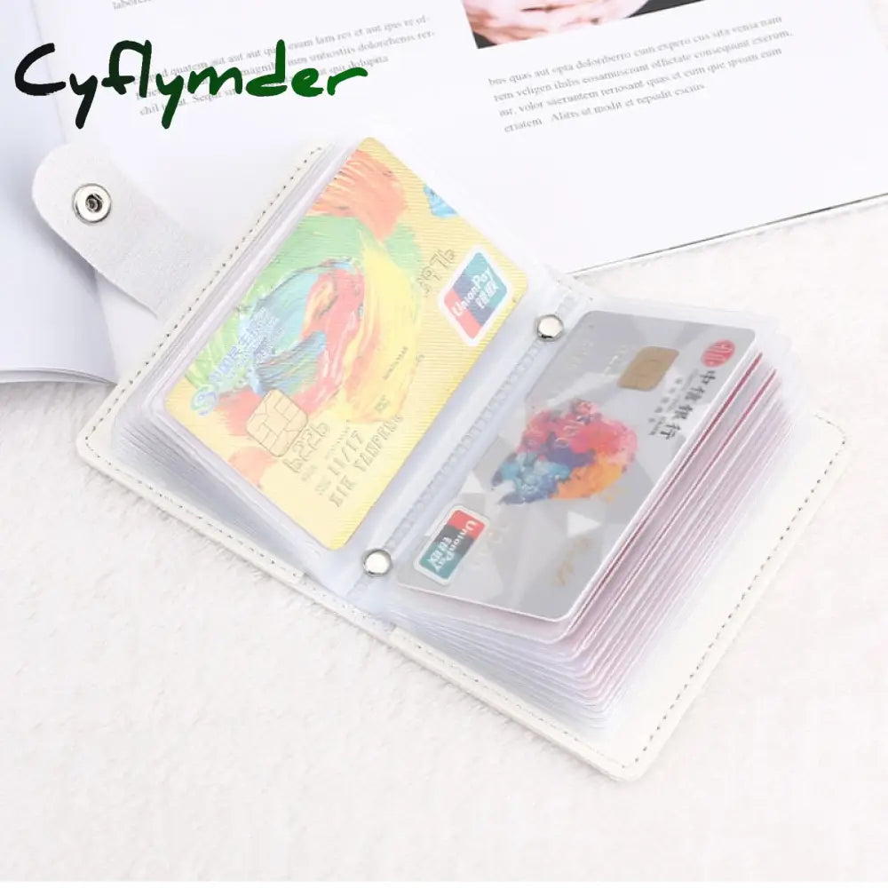 Multiple Card Slots Credit Bank Id Holder Bag Organizer Badge Business Bus Storage Case Money Bill