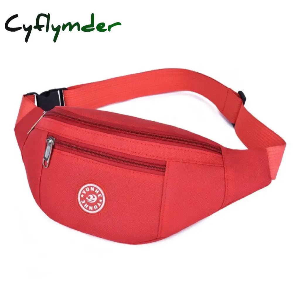 New 6 Colors Ladies Multi-Functional Sports Waist Bag Large Capacity Waterproof Zipper Pack Outdoor