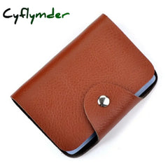 New Arrival Genuine Leather Business Card Case Women’s Id Bag Female Credit Holder 26 Bank Cards