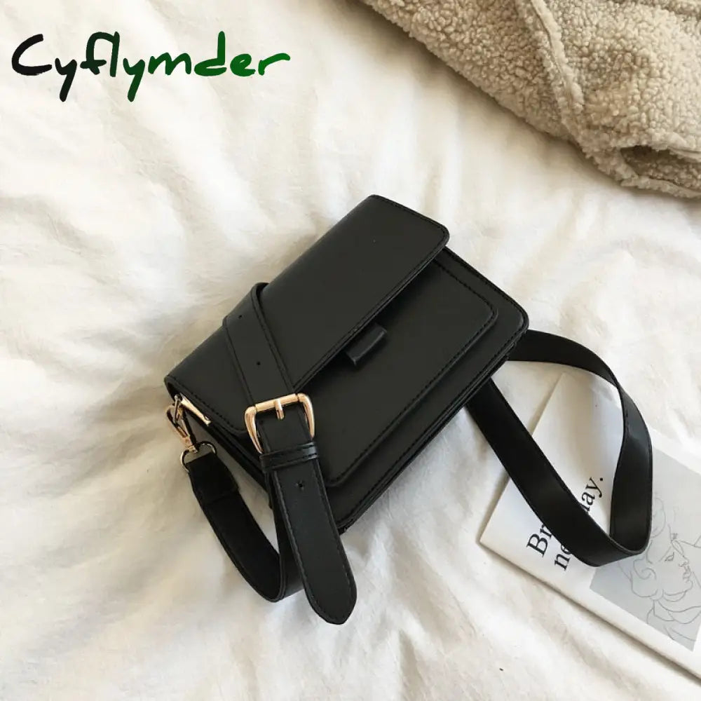 New Arrive Women’s Fashion Shoulder Bags Pu Leather Small Messenger Girls Luxury Crossbody Black