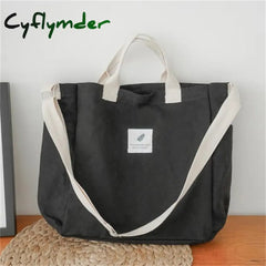 New Canvas Shoulder Bags Environmental Shopping Bag Tote Package Crossbody Purses Casual Handbag