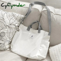 New Canvas Shoulder Bags Environmental Shopping Bag Tote Package Crossbody Purses Casual Handbag