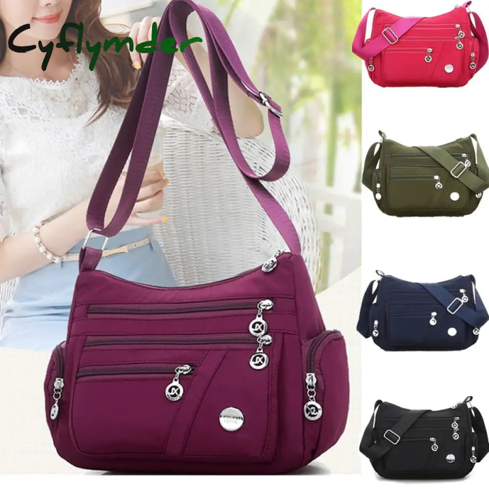 New Casual Crossbody Shoulder Bag Women Nylon Waterproof Messenger Bags For Lady Handbags High