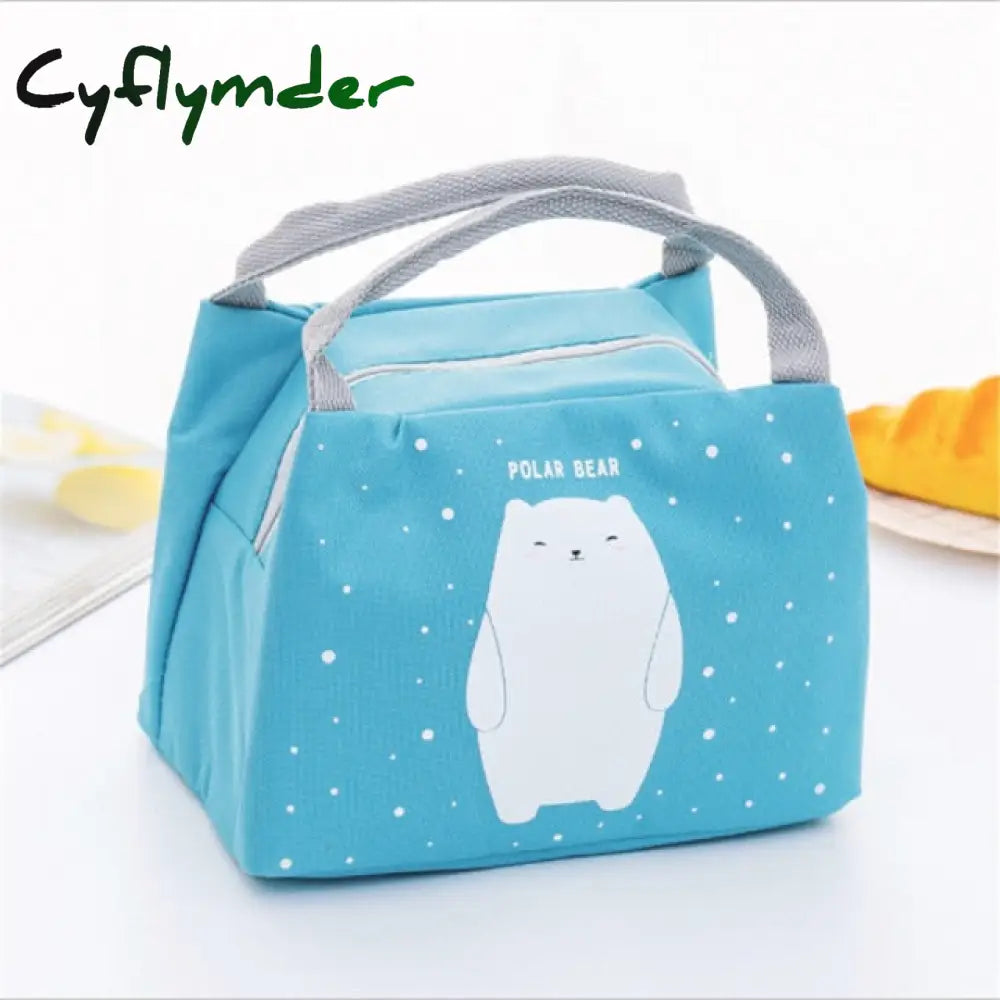 New Cute Cartoon Bento Box Bag Small Thermal Insulated Pouch For Kids Child School Snacks Lunch