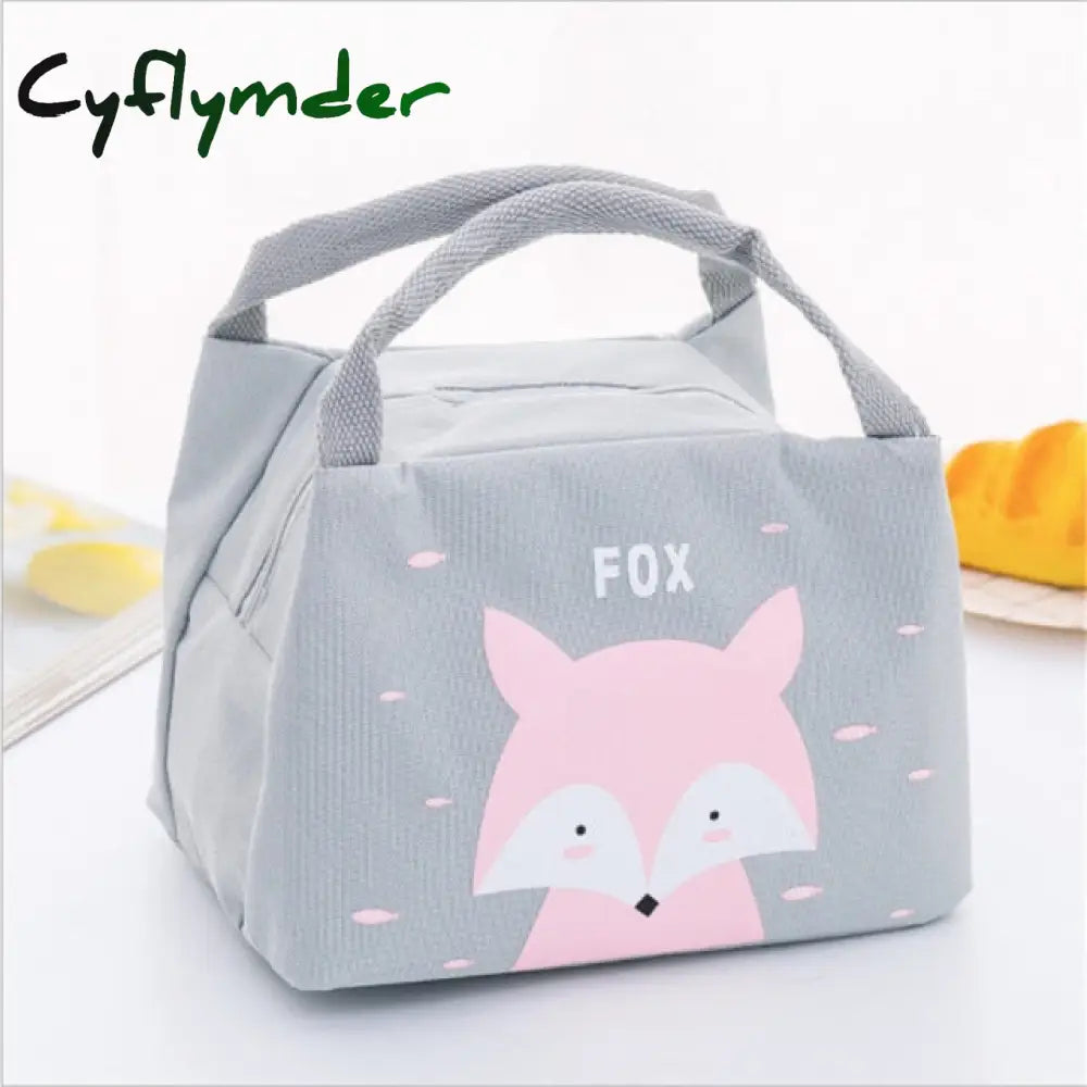 New Cute Cartoon Bento Box Bag Small Thermal Insulated Pouch For Kids Child School Snacks Lunch