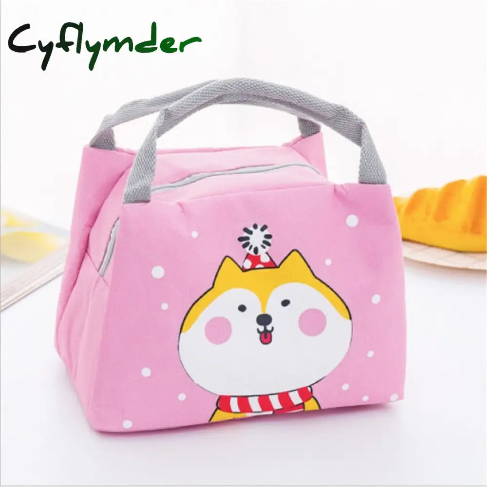 New Cute Cartoon Bento Box Bag Small Thermal Insulated Pouch For Kids Child School Snacks Lunch