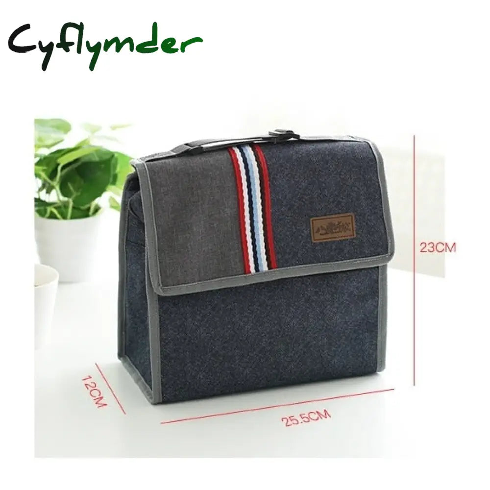 New Fashion Denim Lunch Bag Thermal Food Insulated Kids Women Or Men Casual Cooler Thermo Picnic