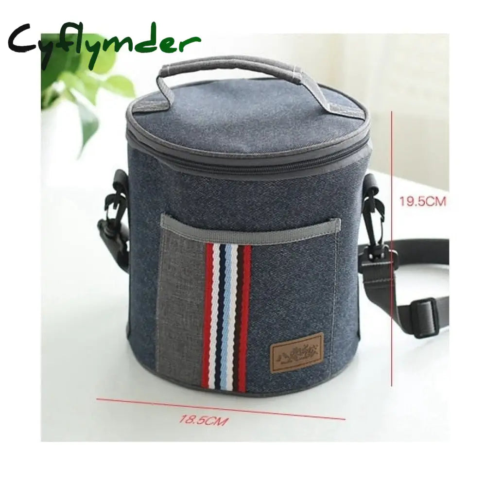 New Fashion Denim Lunch Bag Thermal Food Insulated Kids Women Or Men Casual Cooler Thermo Picnic