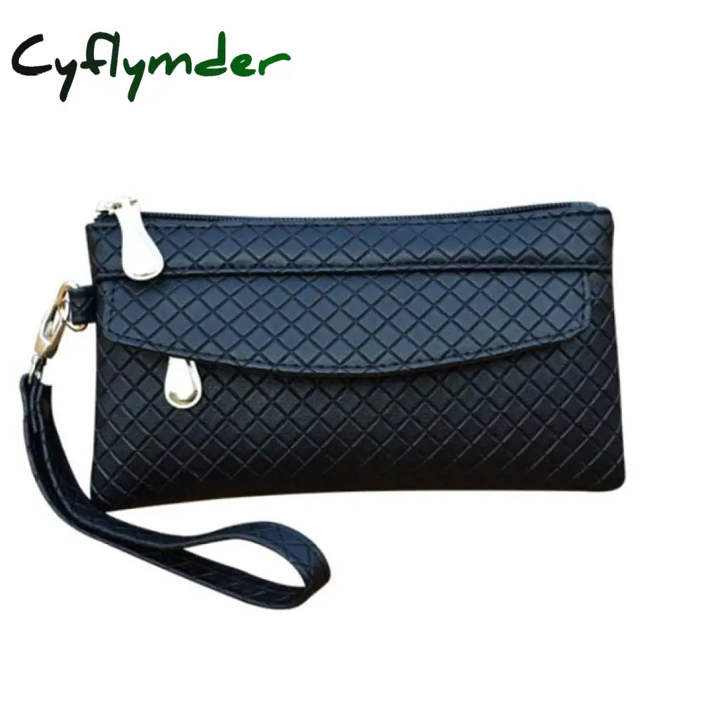 New Fashion Pu Leather Women Wallet Clutch Women’s Purse Best Phone Female Case Pocket Black 1