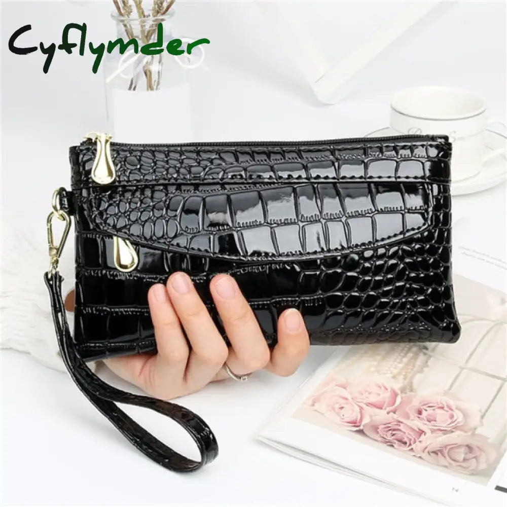 New Fashion Pu Leather Women Wallet Clutch Women’s Purse Best Phone Female Case Pocket Black 2