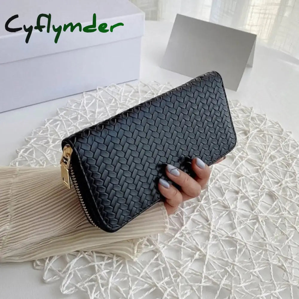 New Fashion Pu Leather Women Wallet Clutch Women’s Purse Best Phone Female Case Pocket Black 3