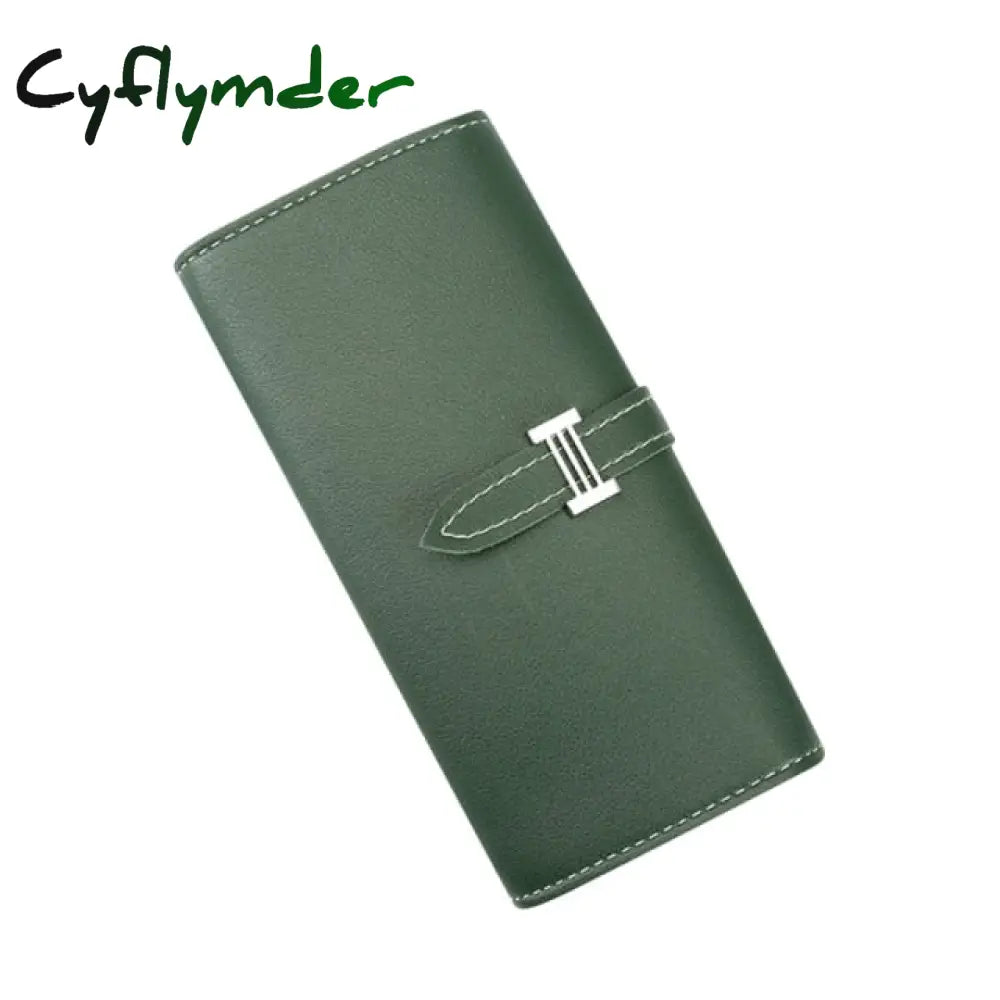 New Fashion Pu Leather Women Wallet Clutch Women’s Purse Best Phone Female Case Pocket Green