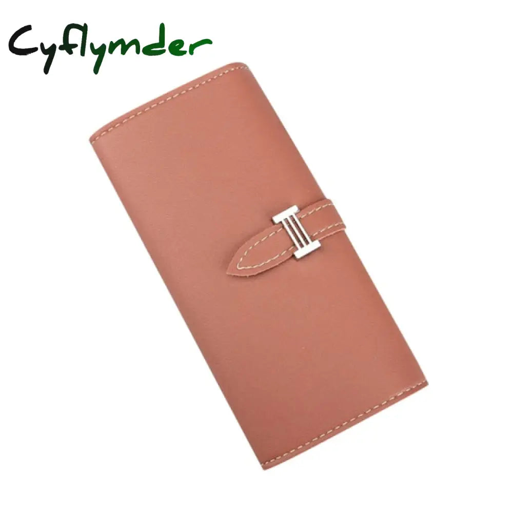 New Fashion Pu Leather Women Wallet Clutch Women’s Purse Best Phone Female Case Pocket Pink