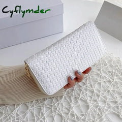 New Fashion Pu Leather Women Wallet Clutch Women’s Purse Best Phone Female Case Pocket White 3