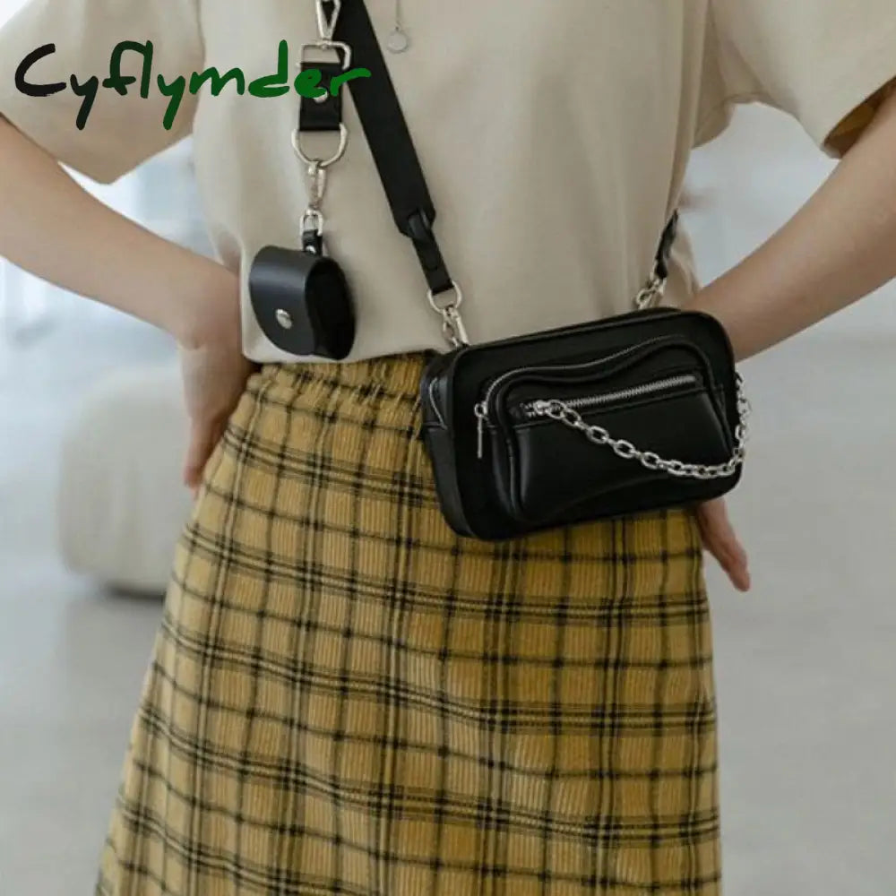 New Fashion Women Shoulder Bag American Style Street Vintage Biker Chain Handbag Casual Simple