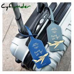 New Fashiontravel Accessories Luggage Tag Leather Claudine Blue / 3