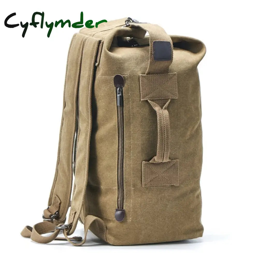 New Large Capacity Rucksack Man Travel Bag Mountaineering Backpack Male Luggage Canvas Bucket