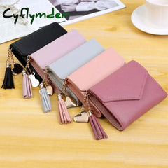 New Leather Small Wallet Women Luxury Brand Famous Mini Wallets Purses Female Short Coin Zipper