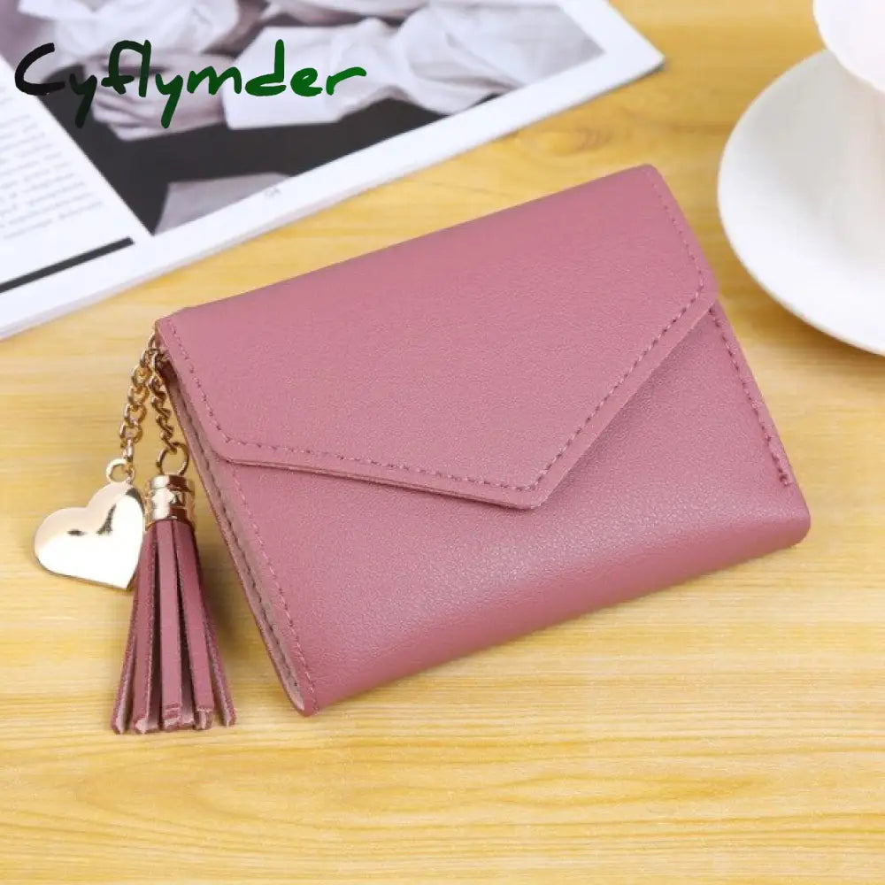 New Leather Small Wallet Women Luxury Brand Famous Mini Wallets Purses Female Short Coin Zipper