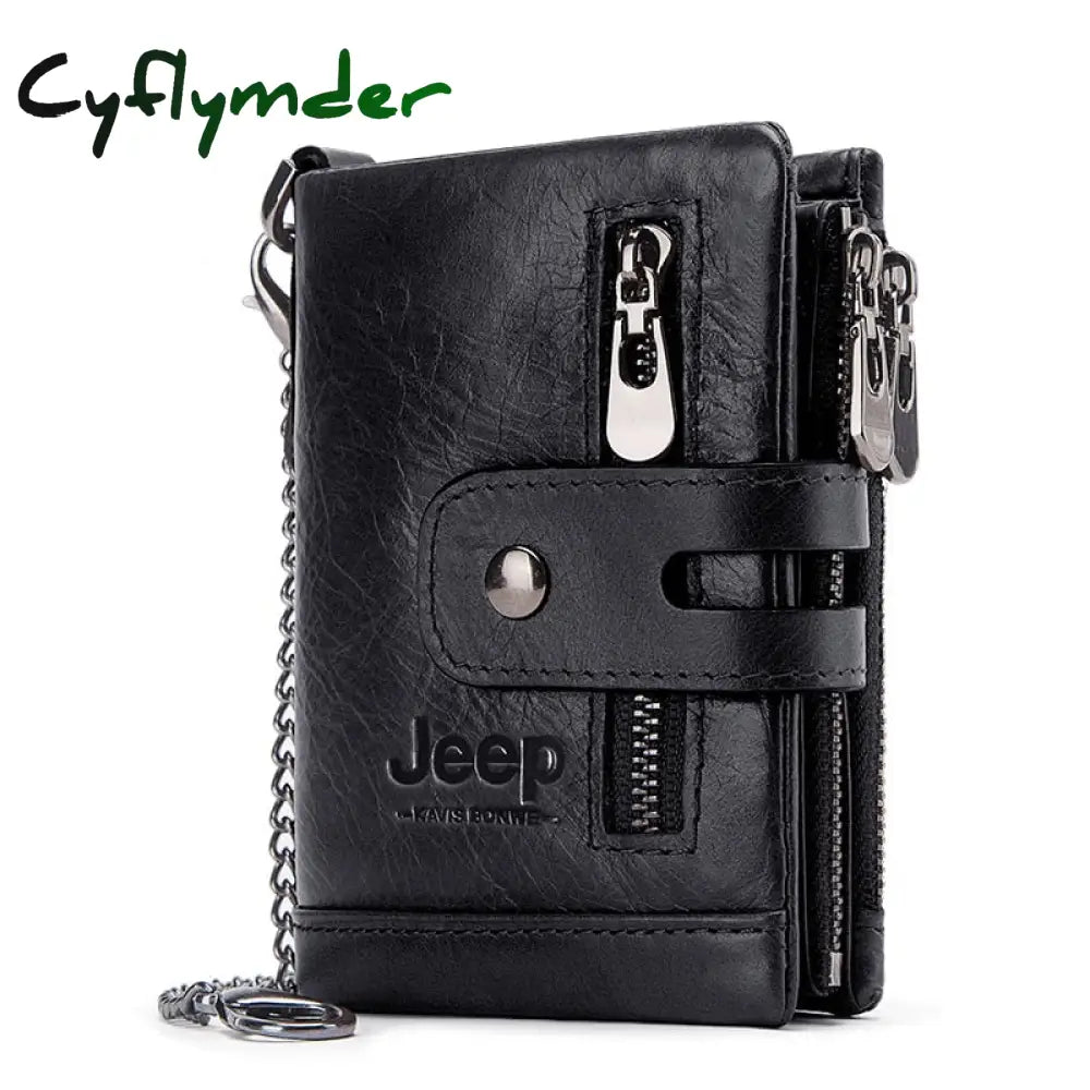 New Small Wallet Men Crazy Horse Wallets Coin Purse Quality Short Male Money Bag Rifd Cow Leather