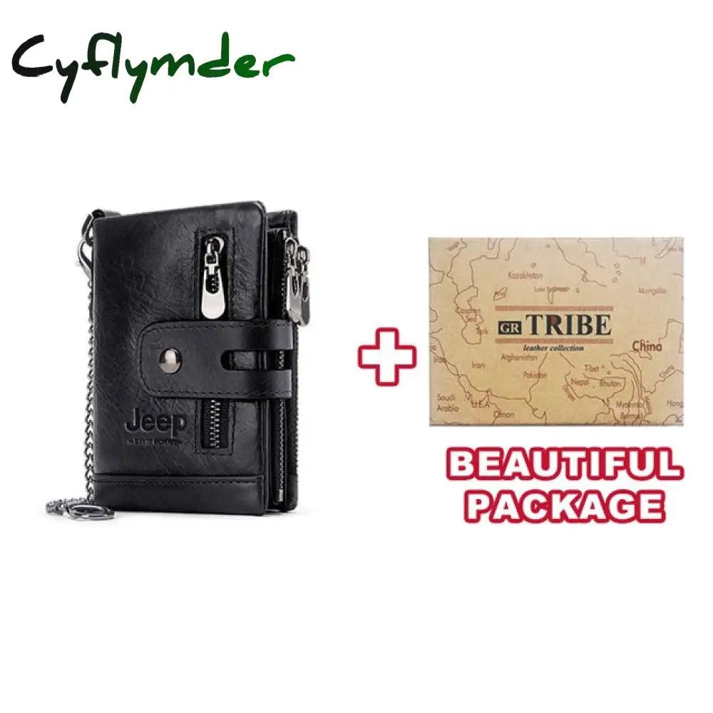 New Small Wallet Men Crazy Horse Wallets Coin Purse Quality Short Male Money Bag Rifd Cow Leather