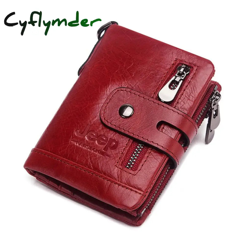 New Small Wallet Men Crazy Horse Wallets Coin Purse Quality Short Male Money Bag Rifd Cow Leather