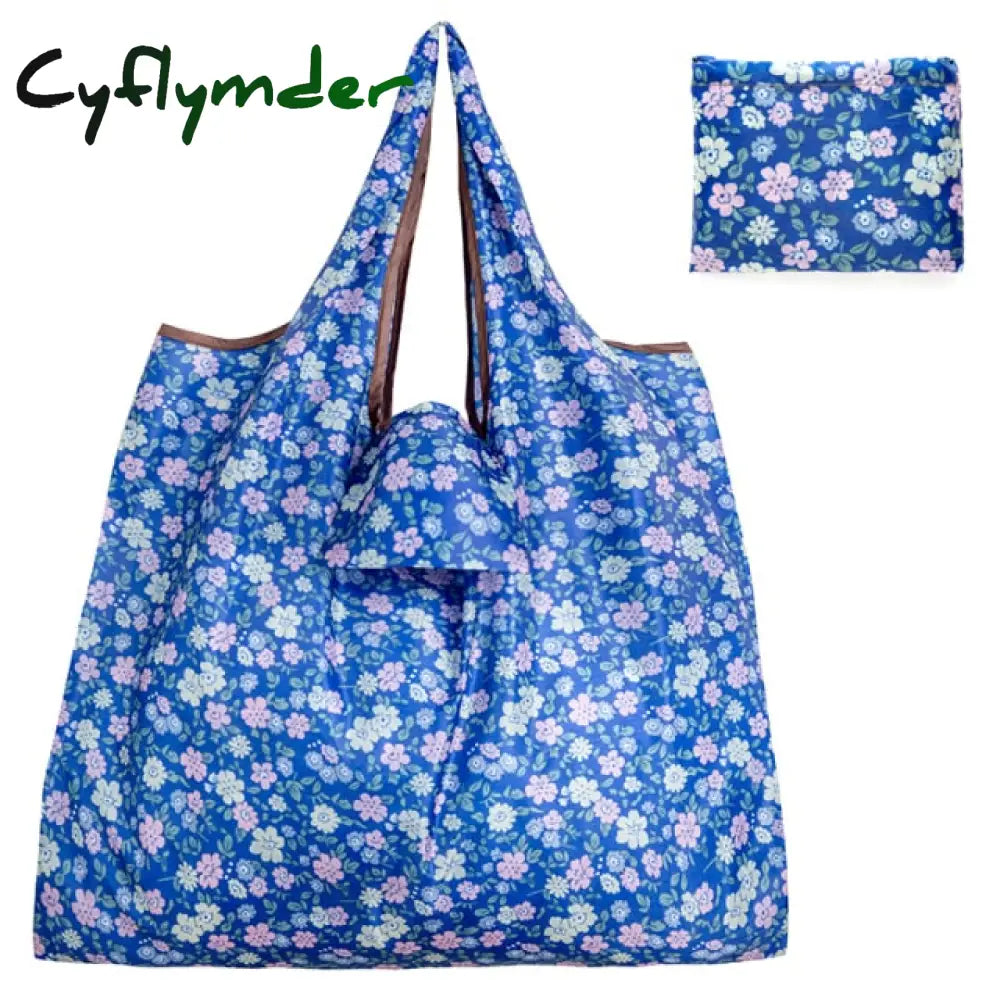 New Tote Foldable Colors Eco Reusable Polyester Portable Shoulder Handbag Cartoon Green Folding