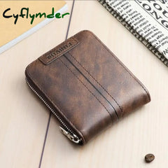 New Wallet Men Casual Short Male Clutch Leather Small Fashion Card Holder Coin Purse Billetera