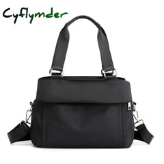 New Women Bag Nylon Travel Casual Handbags Totes Quality Ladies Shoulder Female Bags Business Black