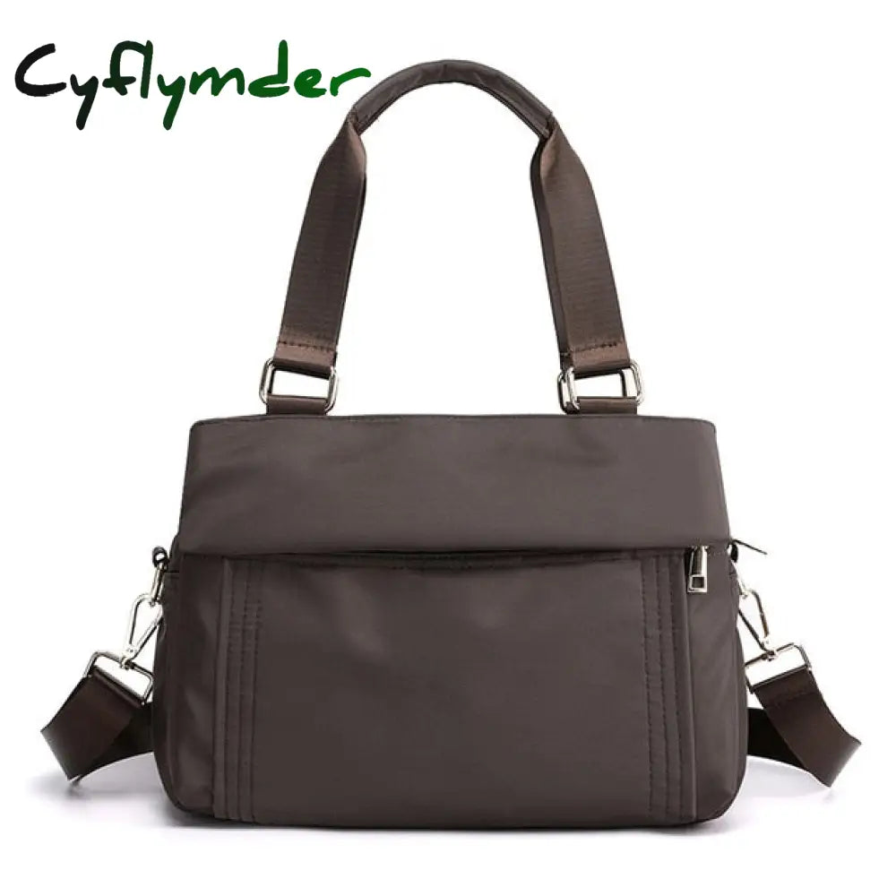 New Women Bag Nylon Travel Casual Handbags Totes Quality Ladies Shoulder Female Bags Business Black