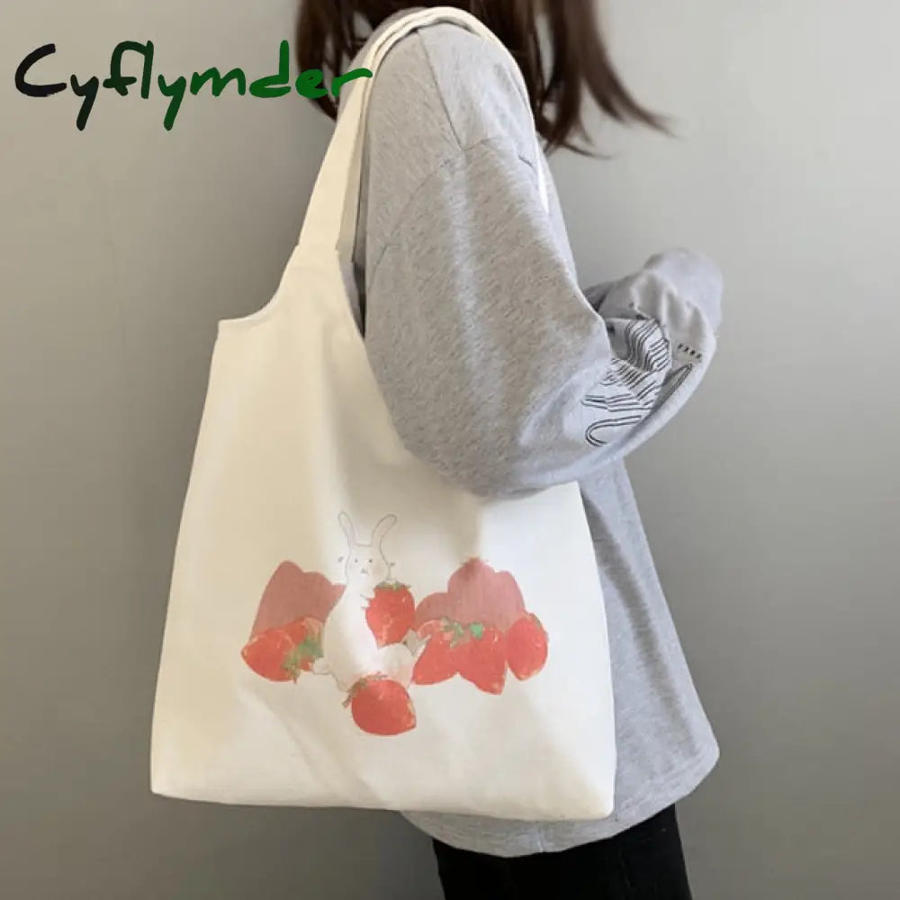 New Women Canvas Vest Shoulder Bag Big Capacity Cloth Shopping Bags Bubble Girls Ins Reusable Beach