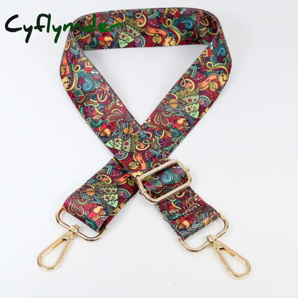 O Bag Handle Strap For Women Removable Diy Shoulder Rainbow Handbag Accessories Cross Body