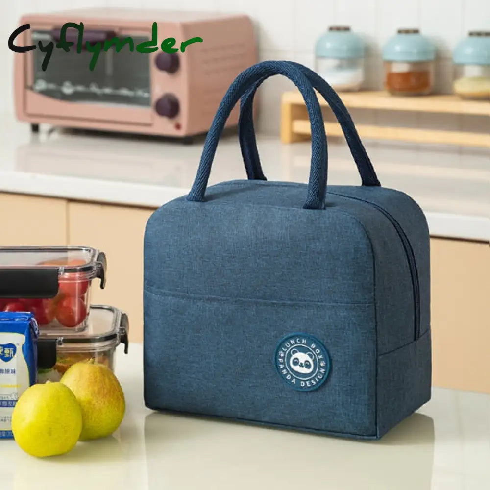 Portable Lunch Bag Thermal Insulated Box Tote Cooler Handbag Bento Pouch Picnic Dinner Container