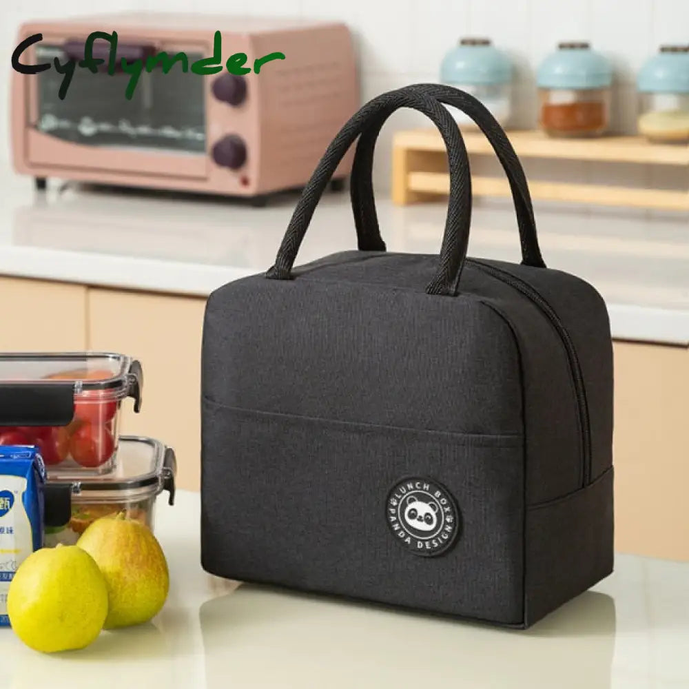 Portable Lunch Bag Thermal Insulated Box Tote Cooler Handbag Bento Pouch Picnic Dinner Container